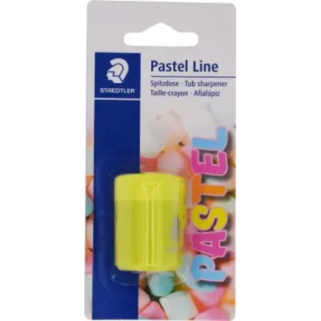 Ξύστρα Staedtler Pastel  βαρελάκι μονή σε διάφορα χρώματα (51105PSBK)